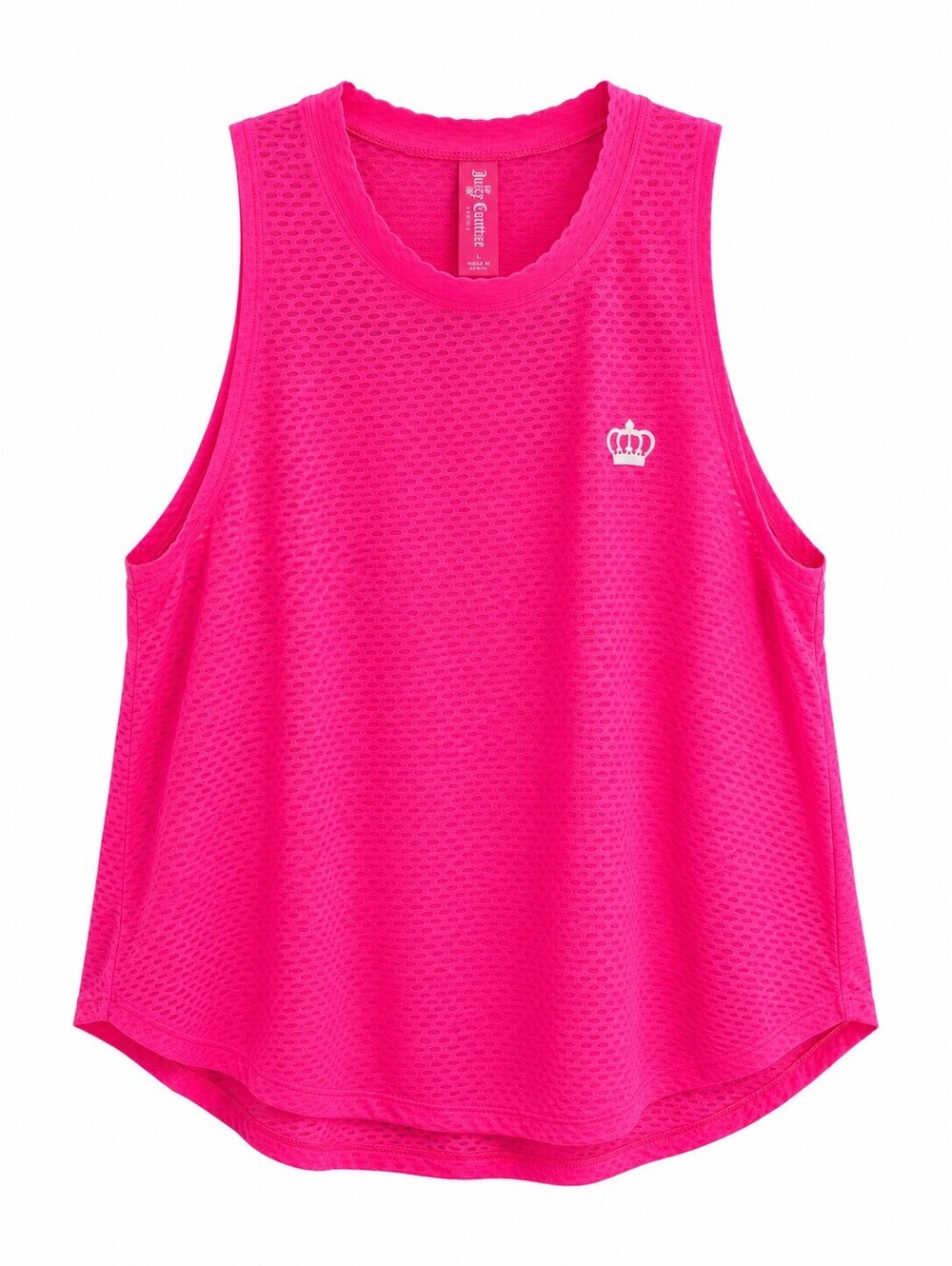 Juicy Couture Sport Women’s L Hot Pink Mesh Athletic Tank Top Y2K